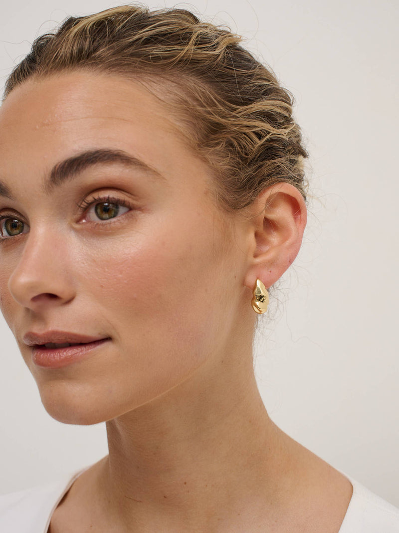 Statement Chunky 18K Gold Plated Earrings