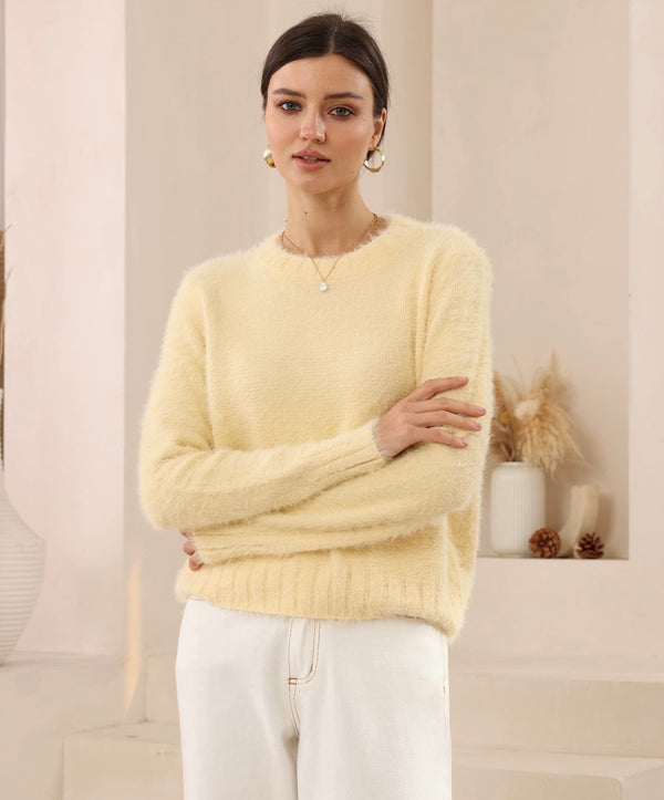Lemon Fluffy Jumper