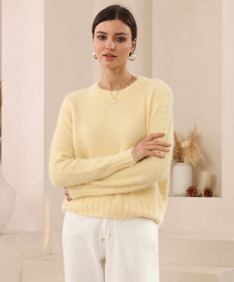 Lemon Fluffy Jumper