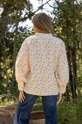 Ditsy Print Top | Women's Floral Blouse