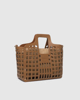Montego Tote Bag Nutmeg | Vegan Leather Cutout Tote Bag