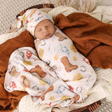 Cowboys Organic Jersey Wrap & Beanie Set