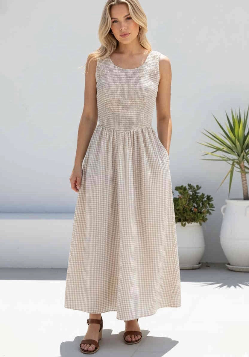 Desert Gingham Dress