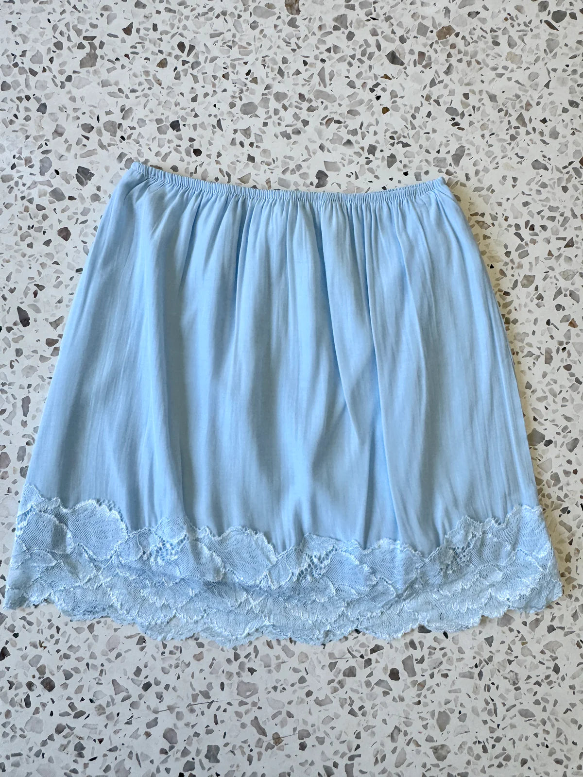 By Frankie Blue Lace Skirt