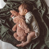 Dusty Olive Organic Muslin Wrap