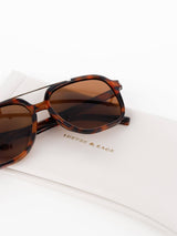 Giselle Aviator Sunglasses in Tortoiseshell