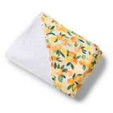 Sunny Citrus Organic Hooded Baby Towel