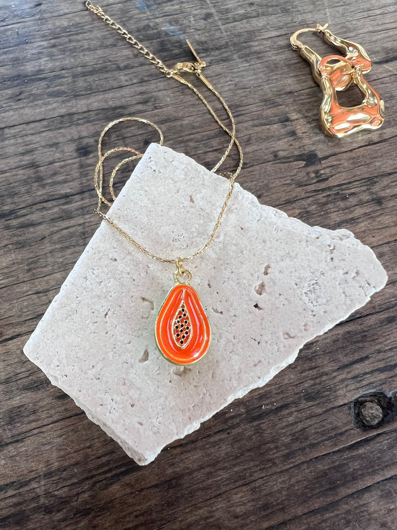 Papaya Necklace