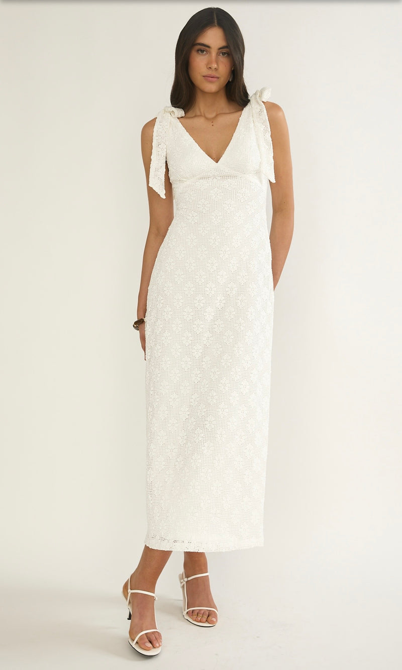 Daniella White Maxi Dress
