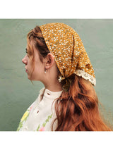 Scarvii - Vintage Floral Headband: Beige