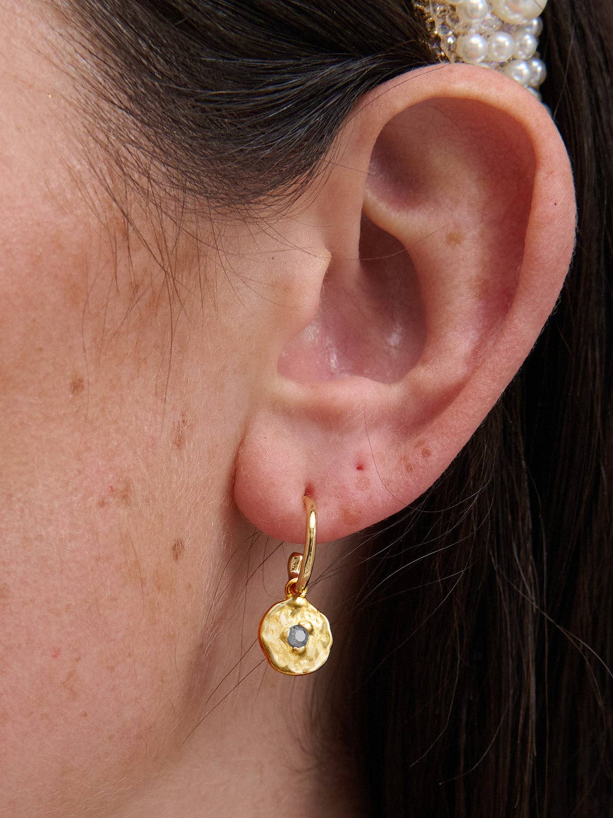 Birthstone 18K Gold Plated Earrings: DEC