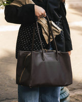 Leon Tote Bag – Chocolate Work Tote