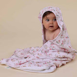 Alice’s Tea Party Organic Hooded Baby Towel