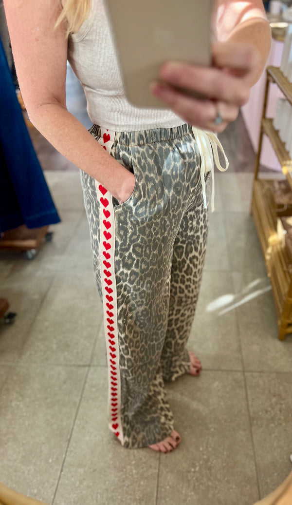 Heart Racer Leopard Pant