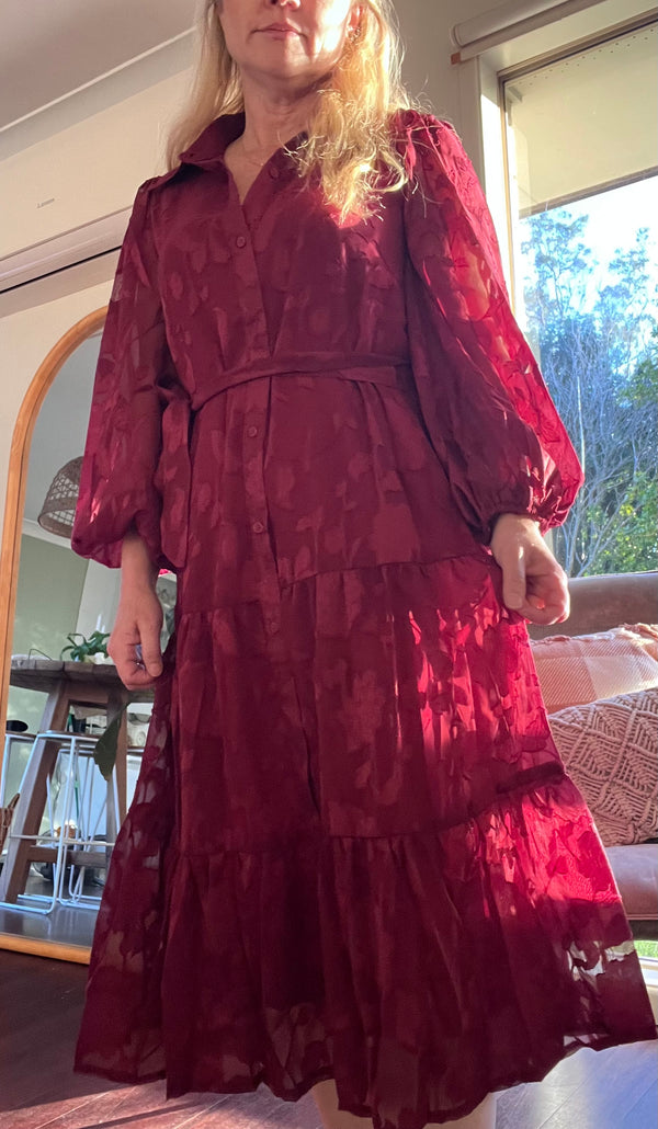 Burgundy Dress