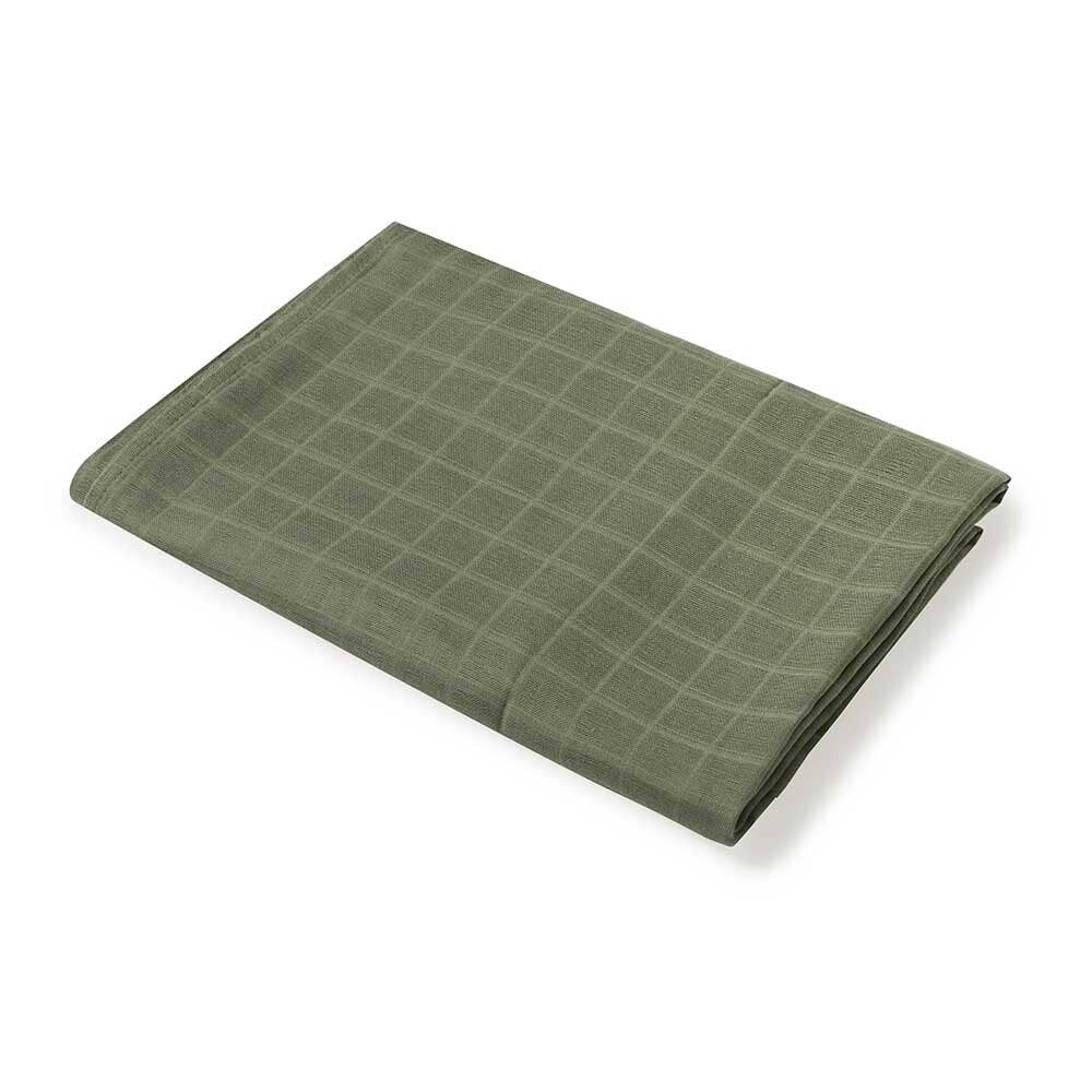 Dusty Olive Organic Muslin Wrap
