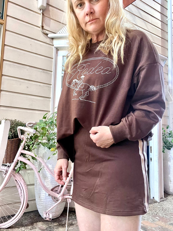 By Frankie Choc Rodeo Track Skirt Set