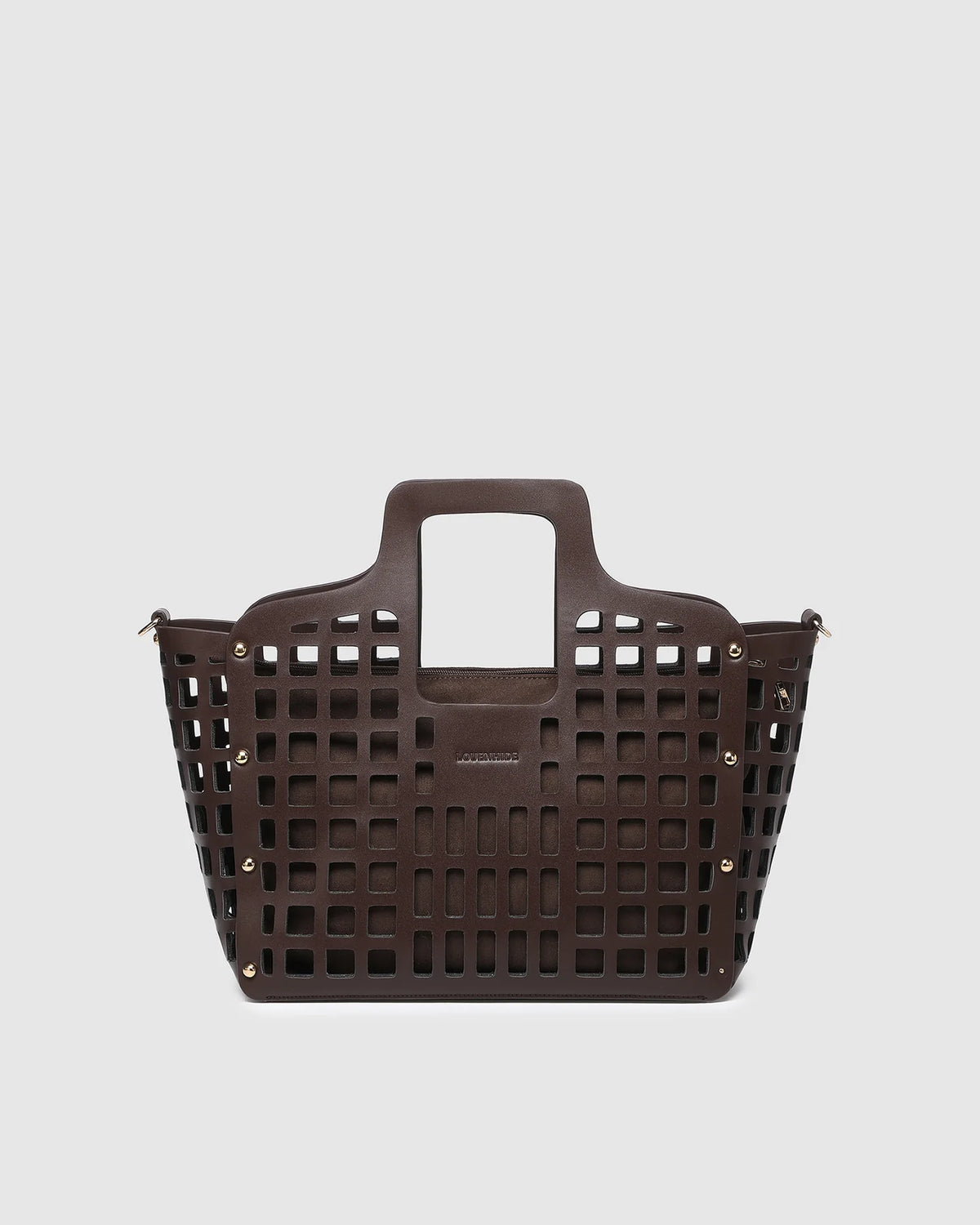 Montego Tote Bag Chocolate | Vegan Leather Basket Bag