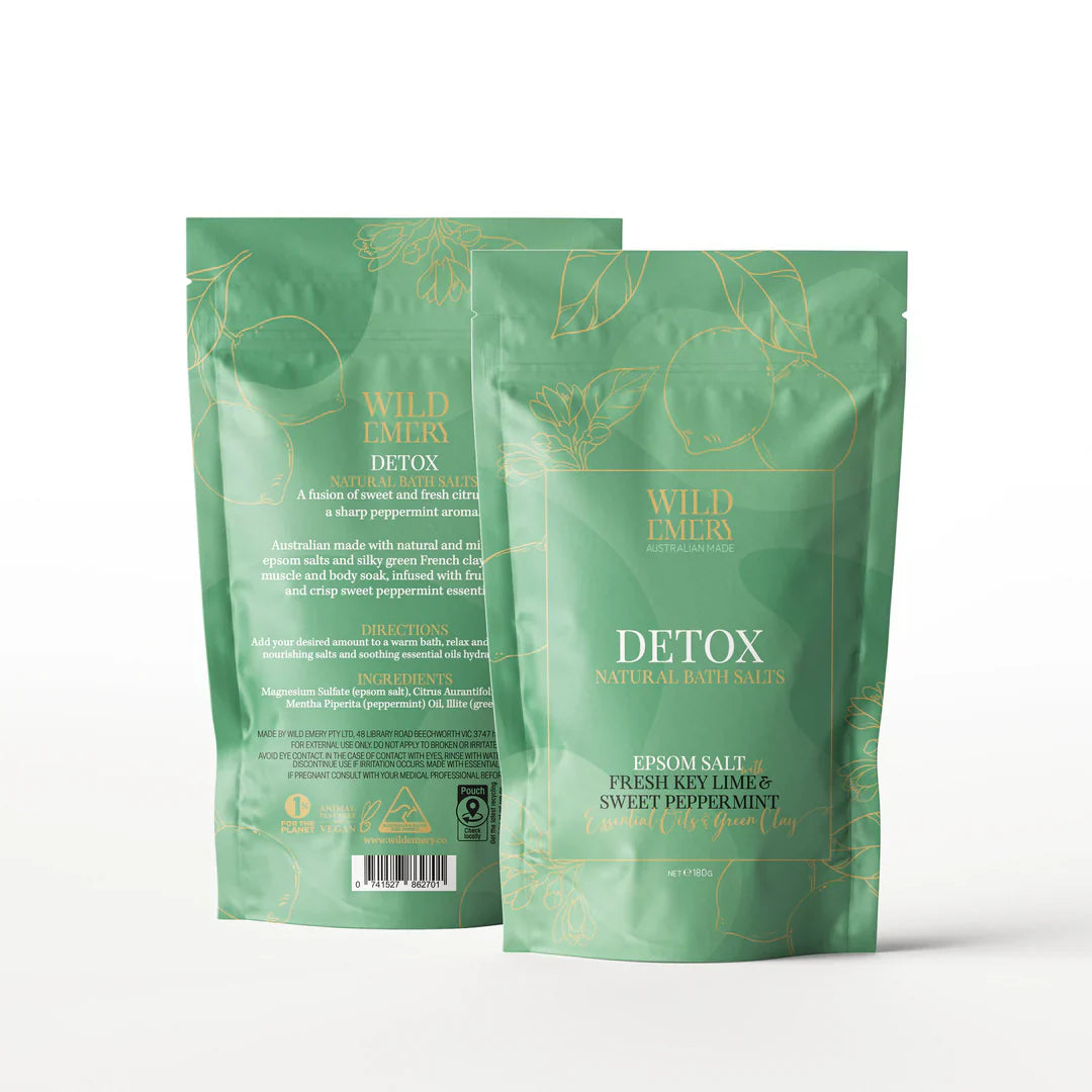 WILD EMERY
DETOX NATURAL BATH SALTS