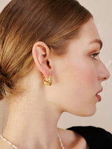 Statement Chunky 18K Gold Plated Earrings
