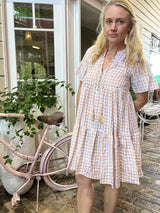 Cleo Gingham Baby Doll Dress
