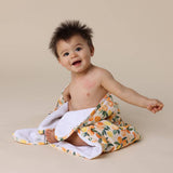 Sunny Citrus Organic Hooded Baby Towel