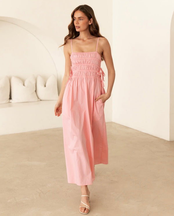 Luciana Pink Bows Dress