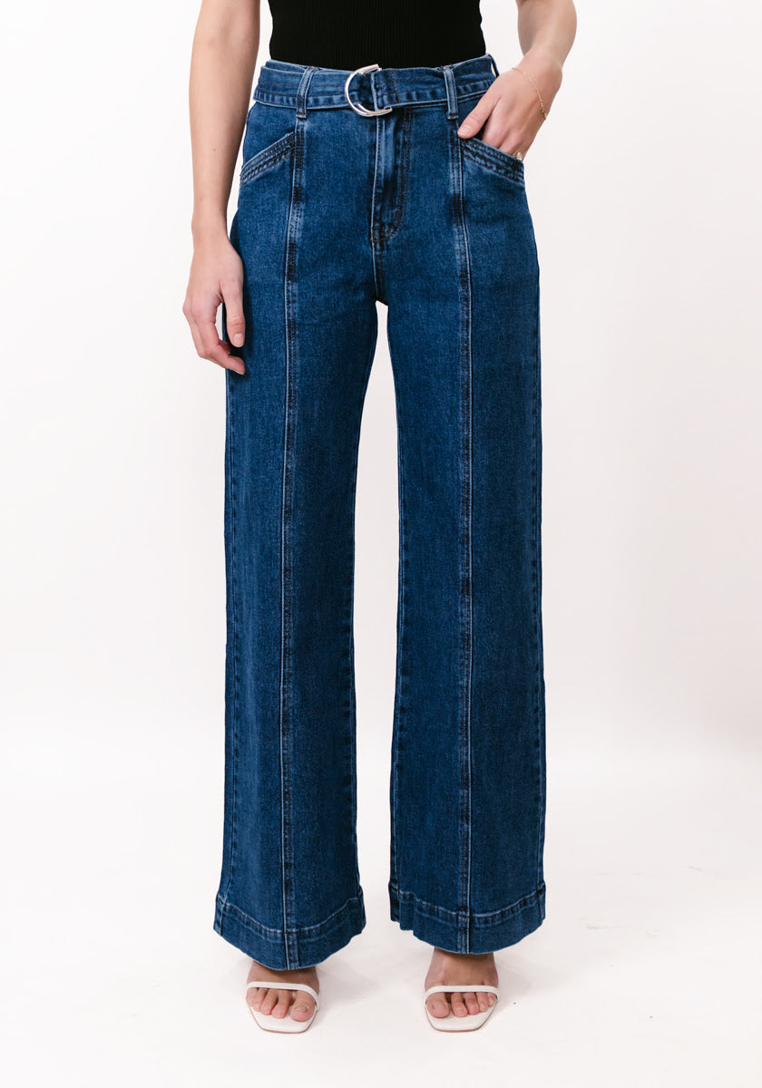 Seam front jeans