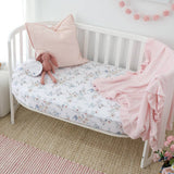Sweet Swallows Organic Fitted Cot Sheet
