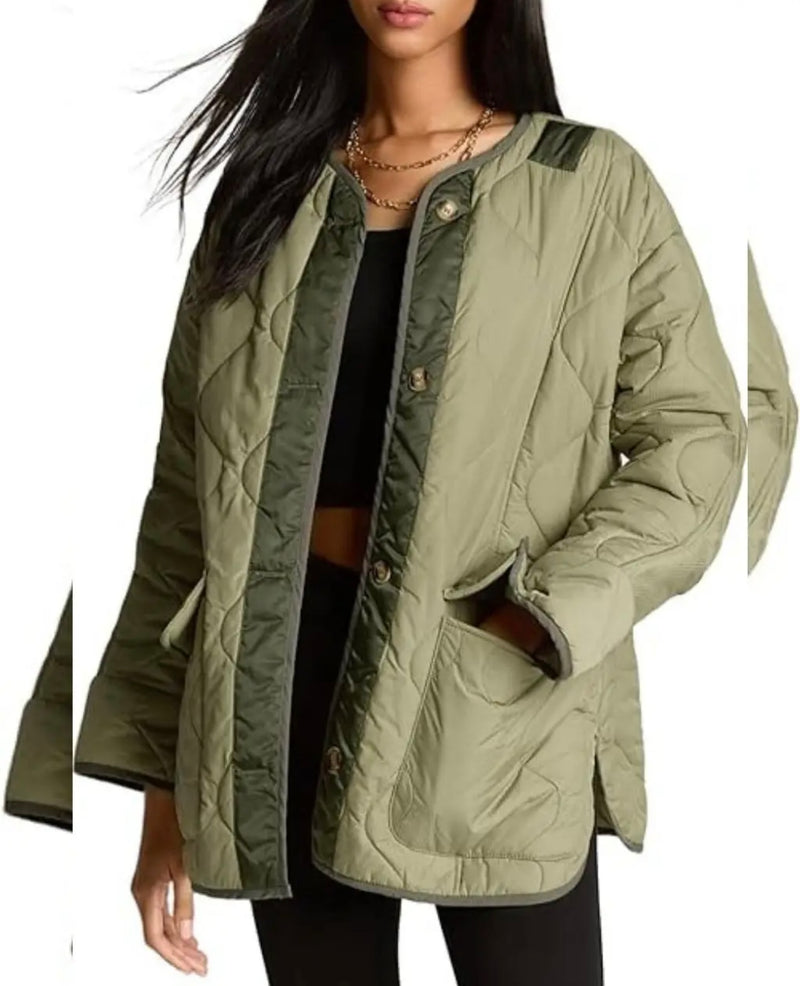 Khaki Light Puffer Coat