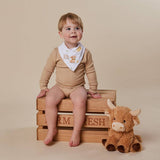Highland Cows Organic Dribble Bib