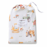 Diggers Organic Fitted Cot Sheet