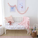 Sweet Swallows Organic Fitted Cot Sheet