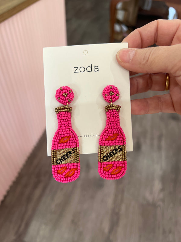 Cheers beaded earrings