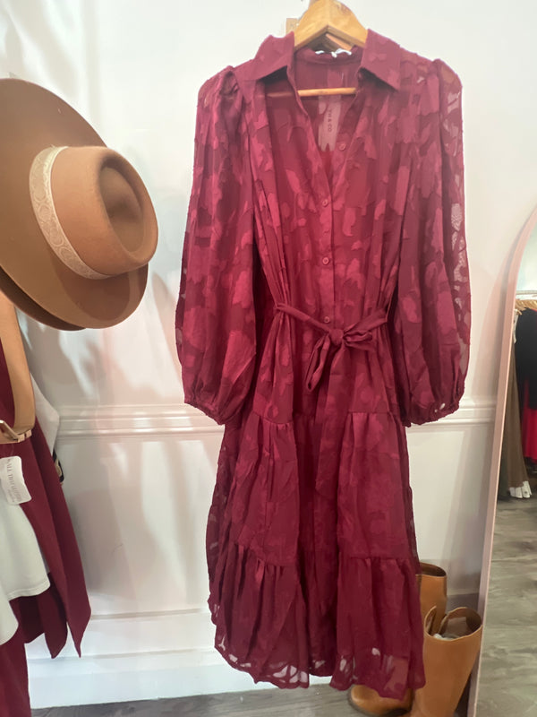 Burgundy Dress