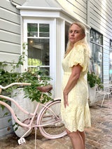 Lemon Anglaise Dress