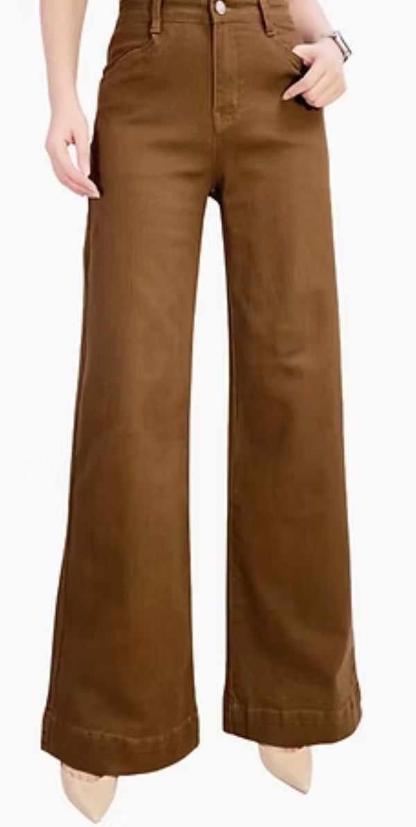 Stretch Flare Jean in Camel