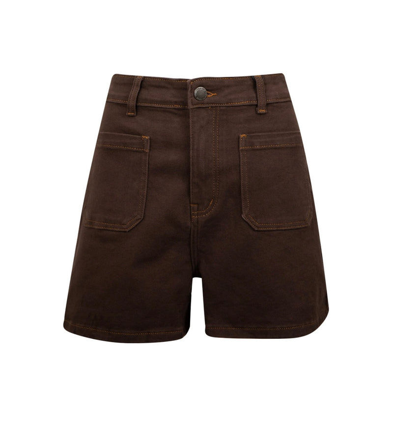Chocolate Stretch Shorts