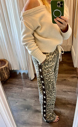 By Frankie Leopard Pant with Chocolate Star