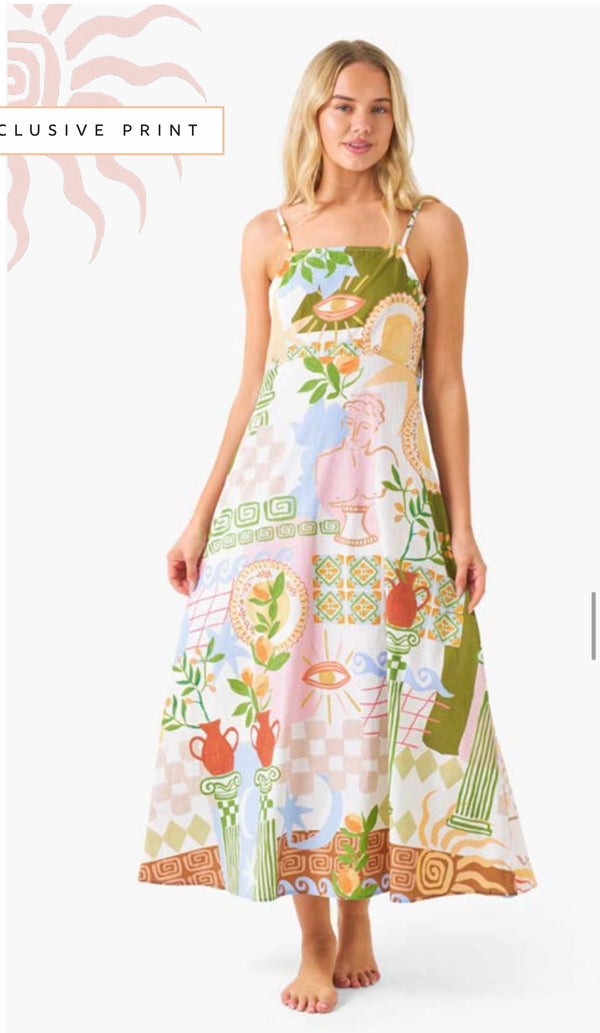 Tuscan Dream Midi Dress