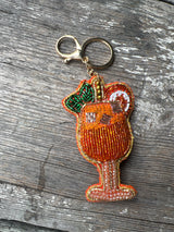 Drink beaded keychain by Zoda