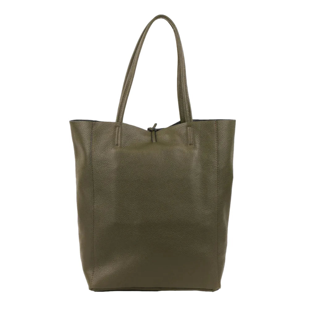 Large Moss Leather Tote
