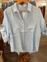 Journi Light Blue Linen Shirt
