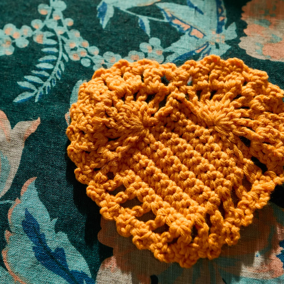 Millie Crochet Coaster – Citrine | Sage x Clare Cotton Coaster