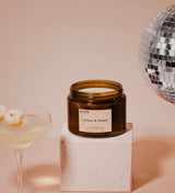 Drift Trading Co XL Farmhouse Candle | Double Wick Amber Glass Candle
