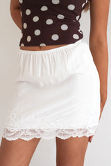 By Frankie White Lace Skirt