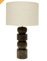 Durad Table Lamp Walnut Colour