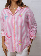 La Dolce Vita Pink Stripe Shirt