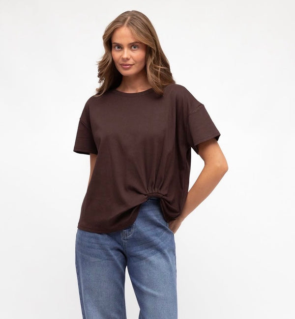 Chocolate Easy Tuck Tee