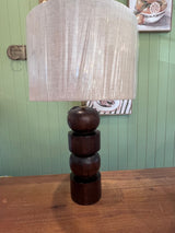 Durad Table Lamp Walnut Colour
